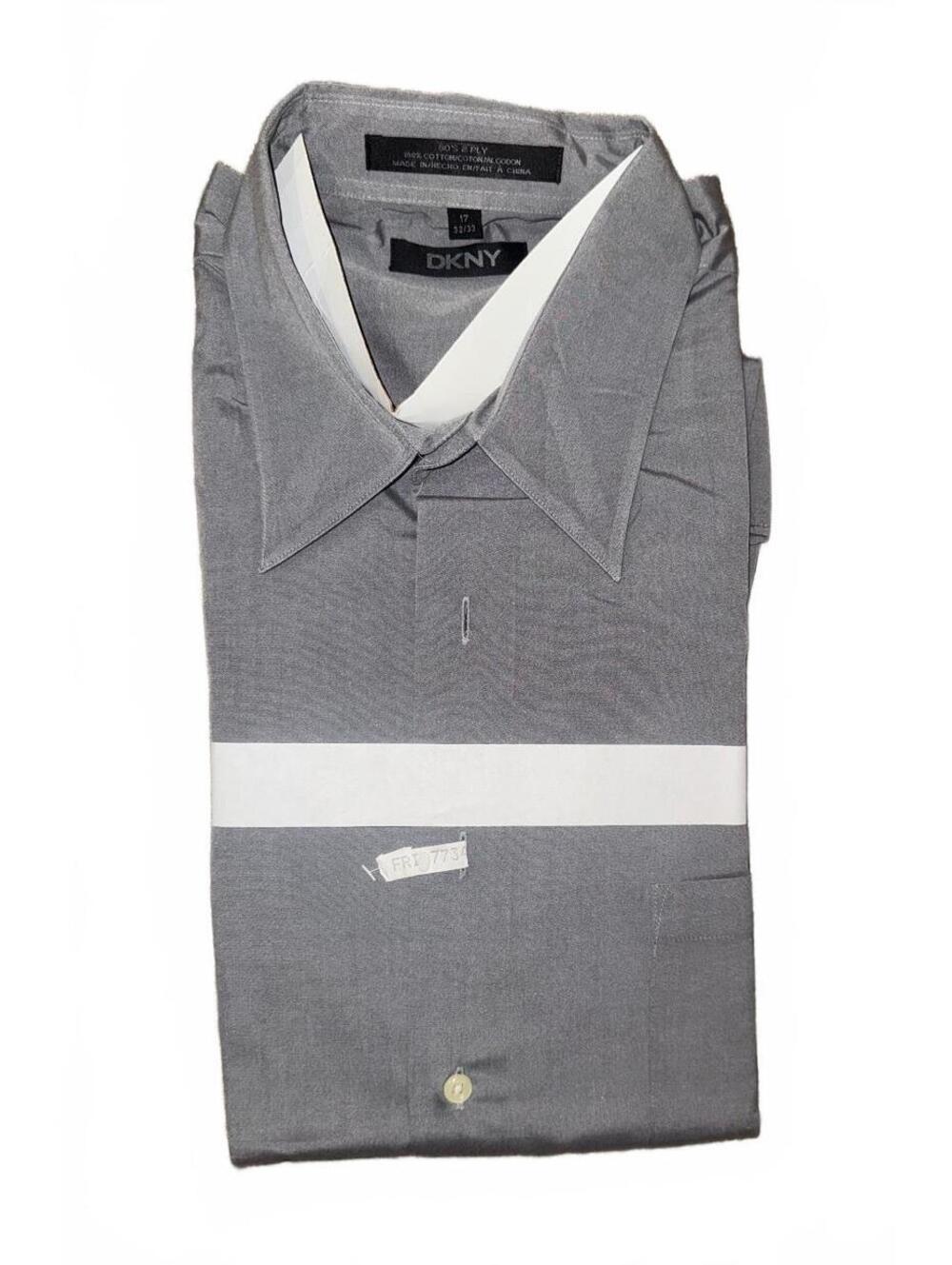 Men’s DKNY grey dress shirt Size 17 32/33 (Large/XL)